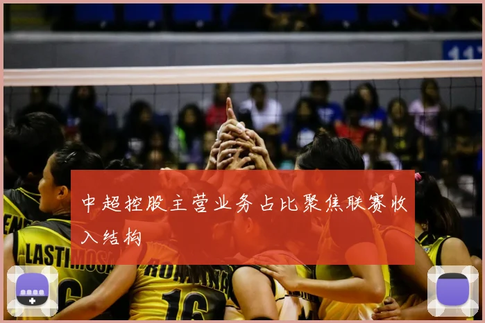 中超控股主营业务占比聚焦联赛收入结构